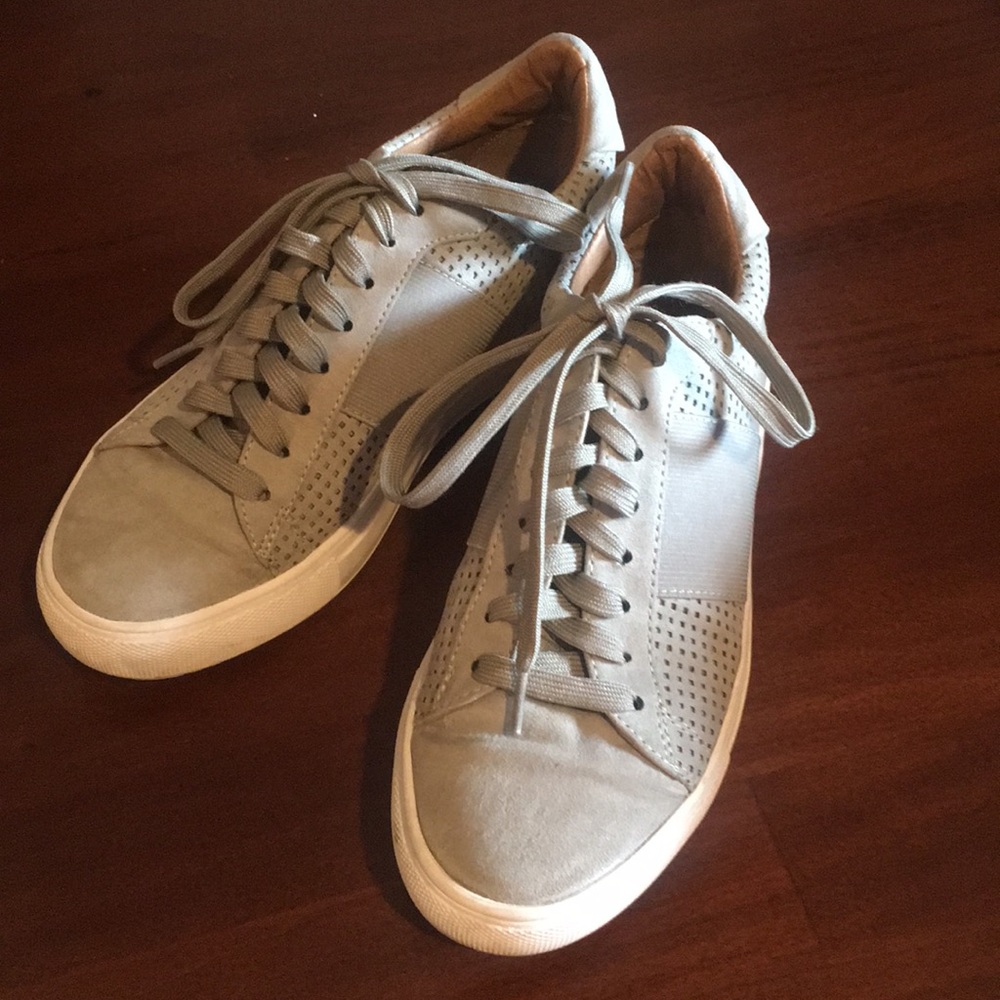 Grey suede sneakers. Susina size 6